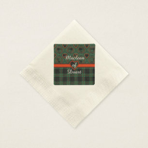 Serviettes Jetables Clan d'argile tartan écossais plaid