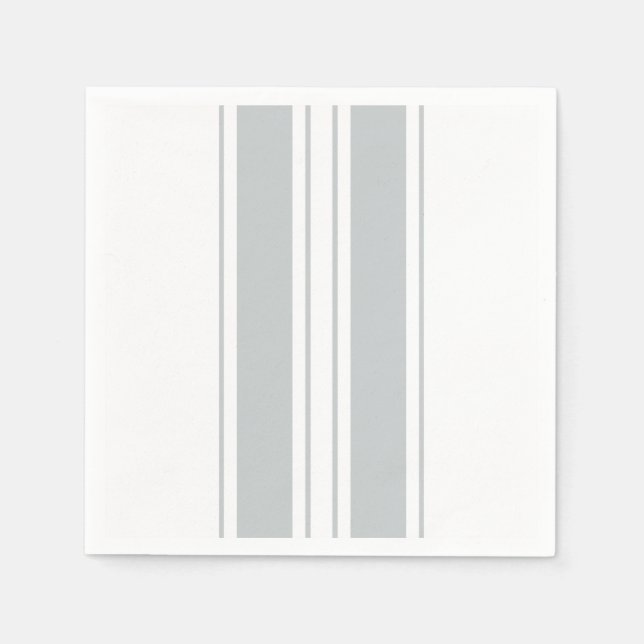 Serviettes Jetables Cliquez sur Personnaliser pour modifier Gris en co (Devant)