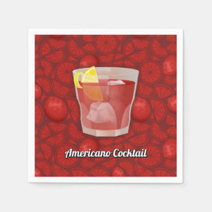 Serviettes Jetables cocktail Americano