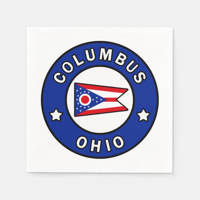 Serviettes Jetables Columbus Ohio (Devant)