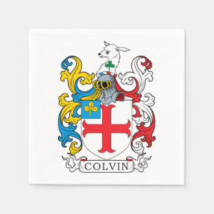 Serviettes Jetables Colvin Family Crest