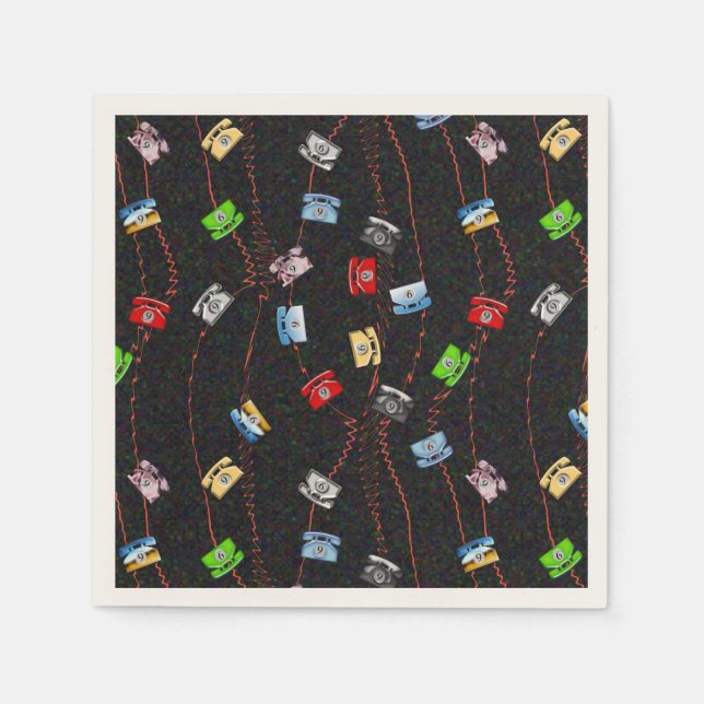 Serviettes Jetables Composez le 9 pour une ligne externe. (Devant)