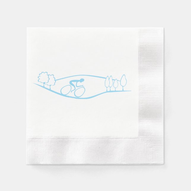 Serviettes Jetables Conception de vélo Napkin (Devant)
