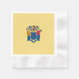 Serviettes Jetables Conception du drapeau de l'État du New Jersey
