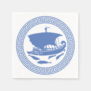 Serviettes Jetables Conception principale grecque