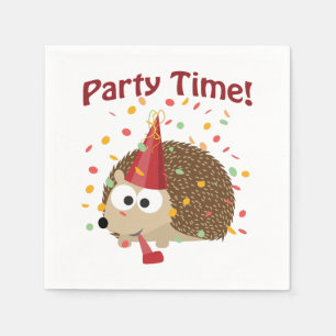 Serviettes Jetables Confettis Hedgeho de temps de partie