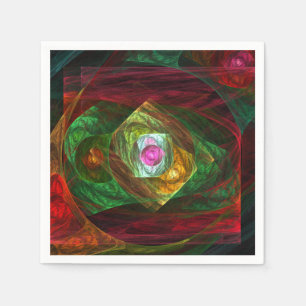 Serviettes Jetables Connexions dynamiques Art Abstrait