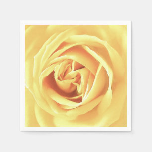 Serviettes Jetables Copie de rose jaune