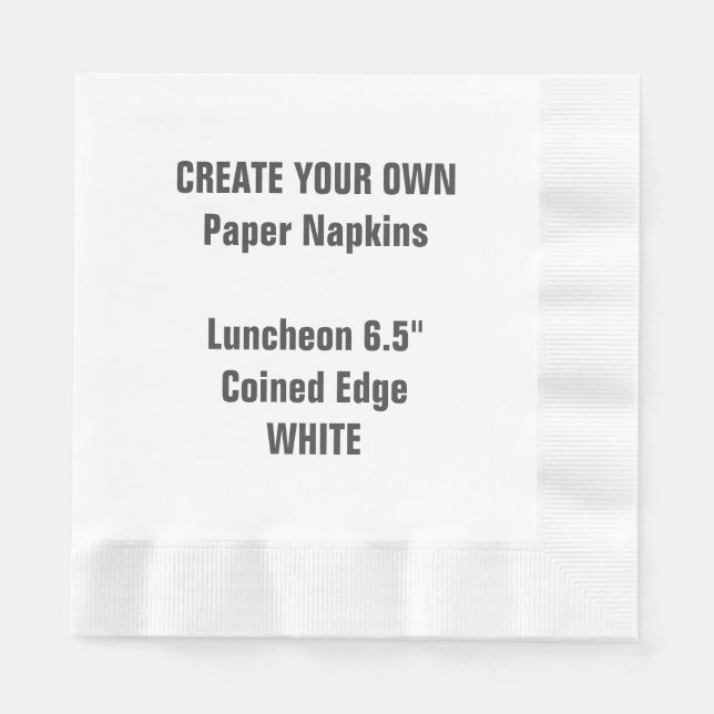 Serviettes Jetables Créez votre propre serviette de table en papier de (Devant)