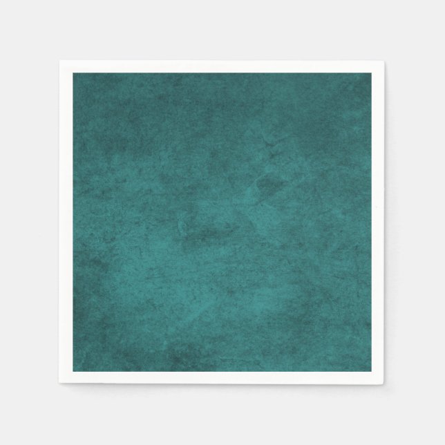 Serviettes Jetables Créez votre propre style Turquoise solide (Devant)