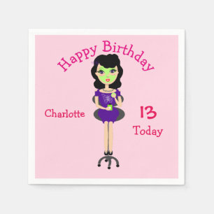 Serviettes Jetables Cute Fun Girly Pamper Spa Party Thème pour les fil