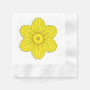 Serviettes Jetables Daffodique héraldique