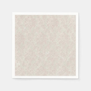 Serviettes Jetables dentelle rose molle