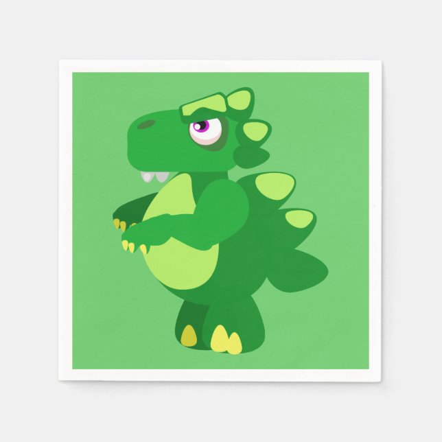 Serviettes Jetables Dinosaure (Devant)