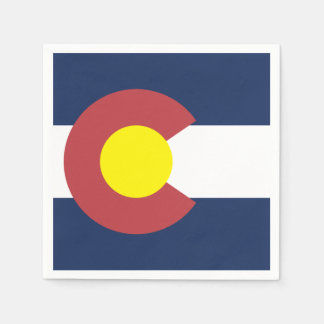 Serviettes Jetables Drapeau du Colorado