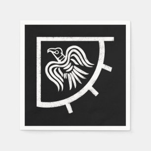 Serviettes Jetables Drapeau du corbeau des Vikings