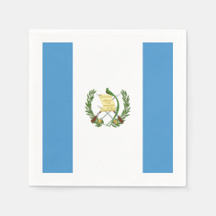 Serviettes Jetables Drapeau : Guatemala