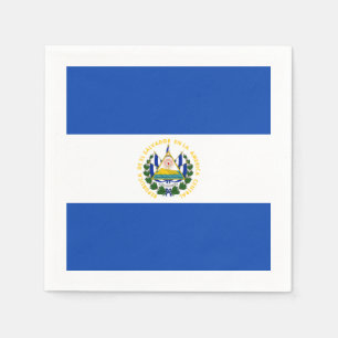 Serviettes Jetables Drapeau : Le Salvador