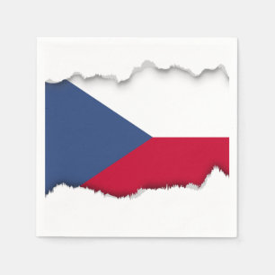 Serviettes Jetables Drapeau tchèque