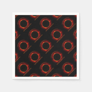 Serviettes Jetables Éclipse solaire