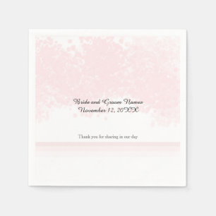 Serviettes Jetables Élégance de mariage rose blush