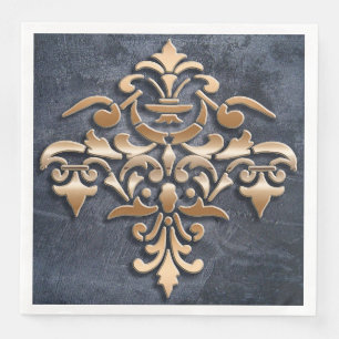 Serviettes Jetables élément damask