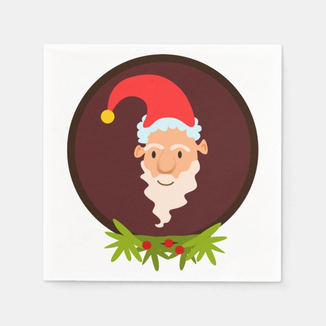 Serviettes Jetables Elf Portrait Livre blanc Napkin (Devant)