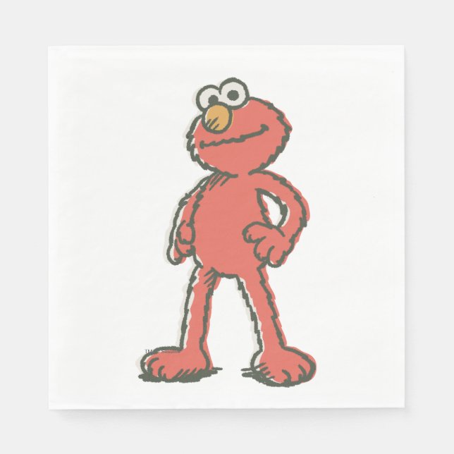 Serviettes Jetables Elmo Vintage (Devant)