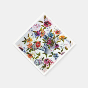 SERVIETTES JETABLES EMPREINTES DE PATTES L'EAU PEUT PAPIER NAPKINS