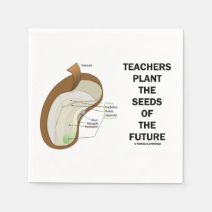 Serviettes Jetables Enseignants Plante Les Graines De L'Avenir (Graine
