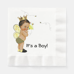 Serviettes Jetables Ethnic Boy Bumble Bee Baby shower