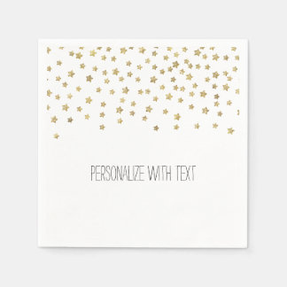 Serviettes Jetables Étoiles d'or