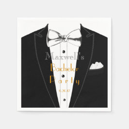 Serviettes Jetables Événement de Tuxedo