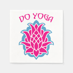 Serviettes Jetables Faire du yoga