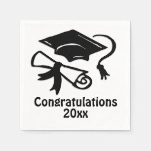 Serviettes Jetables Félicitations à la graduation
