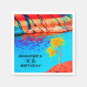 Serviettes Jetables Fête d'anniversaire, n'importe quel âge, Papier 