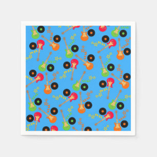 Serviettes Jetables Fête d'anniversaire Rock Star Boy