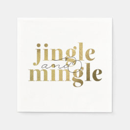 Serviettes Jetables Fête de Noël Jingle et Mingle