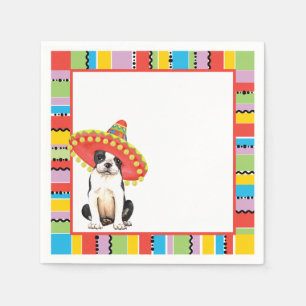 Serviettes Jetables Fiesta Boston Terrier