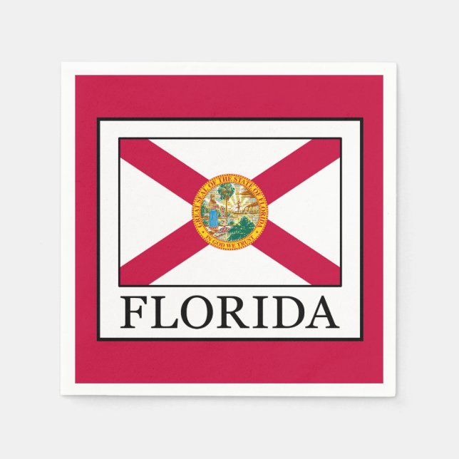 Serviettes Jetables Floride (Devant)