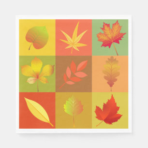 Serviettes Jetables Folithe d'automne