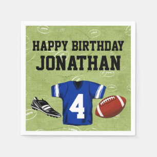 Serviettes Jetables Football Blitz Fête d'anniversaire pour enfants