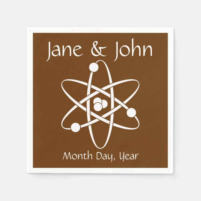 Serviettes Jetables Forces attractives dans les serviettes au chocolat (Devant)