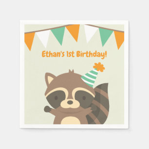 Serviettes Jetables Fournitures de fête d'anniversaire mignonnes de la