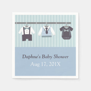 Serviettes Jetables Fournitures de fête pour Baby Shower pour garçon,