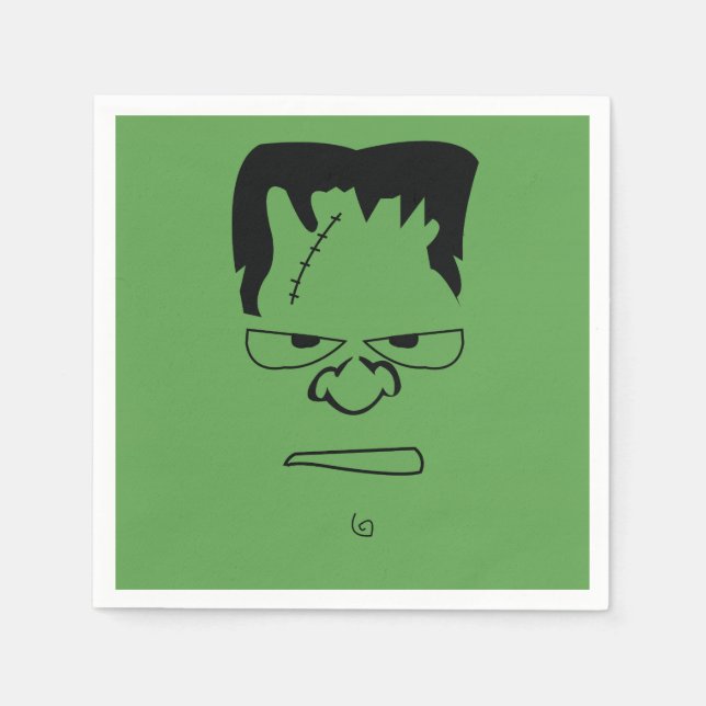 Serviettes Jetables Frankenstein Napkins (Devant)