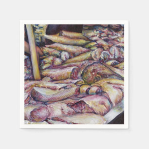 Serviettes Jetables Fraternizing avec du poisson frais