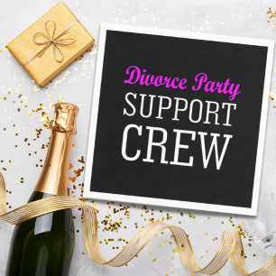 Serviettes Jetables Funny Girls Night Out équipe de soutien Divorce Pa