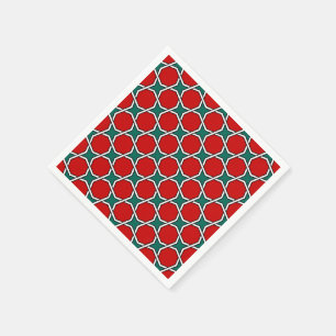 Serviettes Jetables Géométrique égyptien quatre fois autant en roug