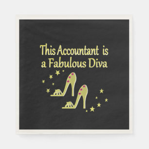 SERVIETTES JETABLES GLITZY GOLD COMPTANT DIVA DESIGN